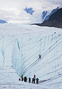 Ice-climbing Class On A Glacier Photograph by Science Photo Library
