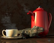 Iguana Coffee Digital Art by Daniel Eskridge Iguana Coffee Digital Art by Daniel Eskridge