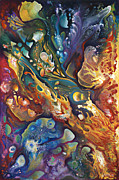 In The Beginning Painting by Ricardo Chavez-Mendez