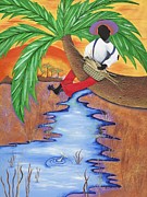 In the Palm of His Hands Painting by Patricia Sabreee