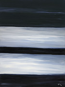 Indigo Blur III Painting by Tamara Nelson