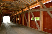 Inside a Covered Bridge Photograph by Tana Reiff