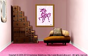 Interior Design Idea - Pink Unicorn - Animal Art Digital Art by Anastasiya Malakhova