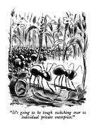 It's Going To Be Tough Switching Drawing by Ed Fisher