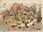 Japan Gods, C1775 Painting by Granger