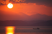 Japanese Sunset Photograph by Brad Brizek
