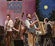 jazz festival in Paris Painting by Guido Borelli jazz festival in Paris Painting by Guido Borelli