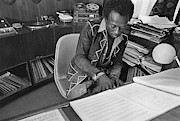 Jazz Musician Miles Davis Composing Photograph by Mark Patiky