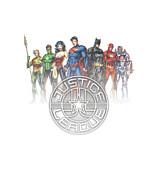 Jla - Circle Crest Digital Art by Brand A