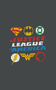 Jla - Pixel Logos Digital Art by Brand A