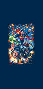 Jla - Under Attack Digital Art by Brand A