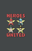 Jla - United Stars Digital Art by Brand A