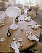 John Dickinson's Dining Table Photograph by Fred Lyon