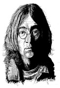 John Lennon Drawing by Kenneth Stock