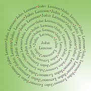 John Lennon Typography Digital Art by Andee Design