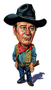John Wayne Painting by Art  
