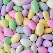 Jordan Almonds - Weddings - Candy Shop - Square Photograph by Andee Design