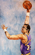 Kareem Abdul Jabbar Painting by Michael Pattison