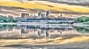 Kaw Point Refections WOWC Photograph by Kevin Anderson