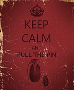 Keep Calm in Vintage Red Photograph by Jonas Luis