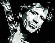 Keith Richards The Rock Star Painting by Tanya Filichkin