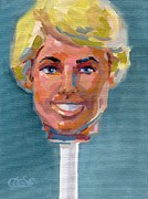 Ken on a Stick Painting by Kimberly Santini