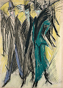 Kirchner Berlin Street Painting by Granger