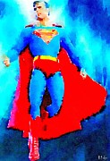 KryptonMan Painting by HELGE Art Gallery KryptonMan Painting by HELGE Art Gallery