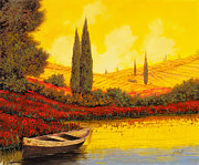 La Barca Al Tramonto Painting by Guido Borelli La Barca Al Tramonto Painting by Guido Borelli