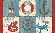La Mer Collage Painting by Debbie DeWitt