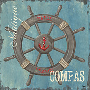 La Mer Compas Painting by Debbie DeWitt