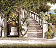 La Scalinata Painting by Guido Borelli