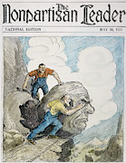 Labor Cartoon, 1921 Painting by Granger