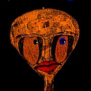 Lady Mars Mixed Media by Donna Daugherty