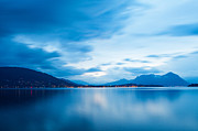 Lake Maggiore Blue Sunrise Photograph by Good Focused