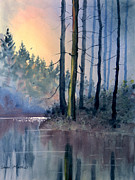 Lake Tranquility Painting by Glenn Marshall