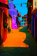 Laundry Across Narrow Street Digital Art by Donna Corless