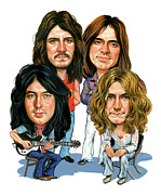 Led Zeppelin Painting by Art  