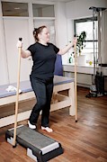 Leg Injury Physiotherapy Photograph by Science Photo Library