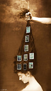 Les promesses d'une chevelure - Head of Hair Promises Mixed Media by Gianni Sarcone