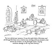 Let Me Refresh Your Memory.  It Was The Night Drawing by Michael Maslin