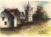 Lighthouse by Day Painting by Diane Strain