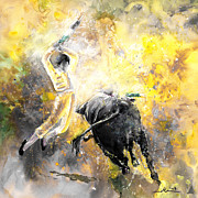 Lightning Strikes bis Painting by Miki De Goodaboom