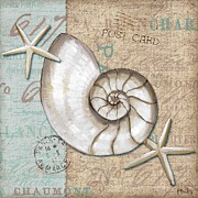 Linen Shells III Painting by Paul Brent