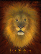 Lion of Judah Fire In His Eyes 2 Painting by Constance Woods