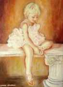 Little Ballerina Painting by Carole Spandau