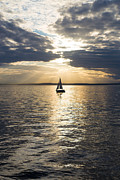 Lone Sailboat Photograph by Toren Lehrmann