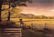 Lonsesome Chair Painting by Diane Strain