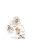 Lor - Gandalf The White Digital Art by Brand A