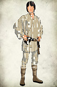 Luke Skywalker - Mark Hamill  Digital Art by Inspirowl Design